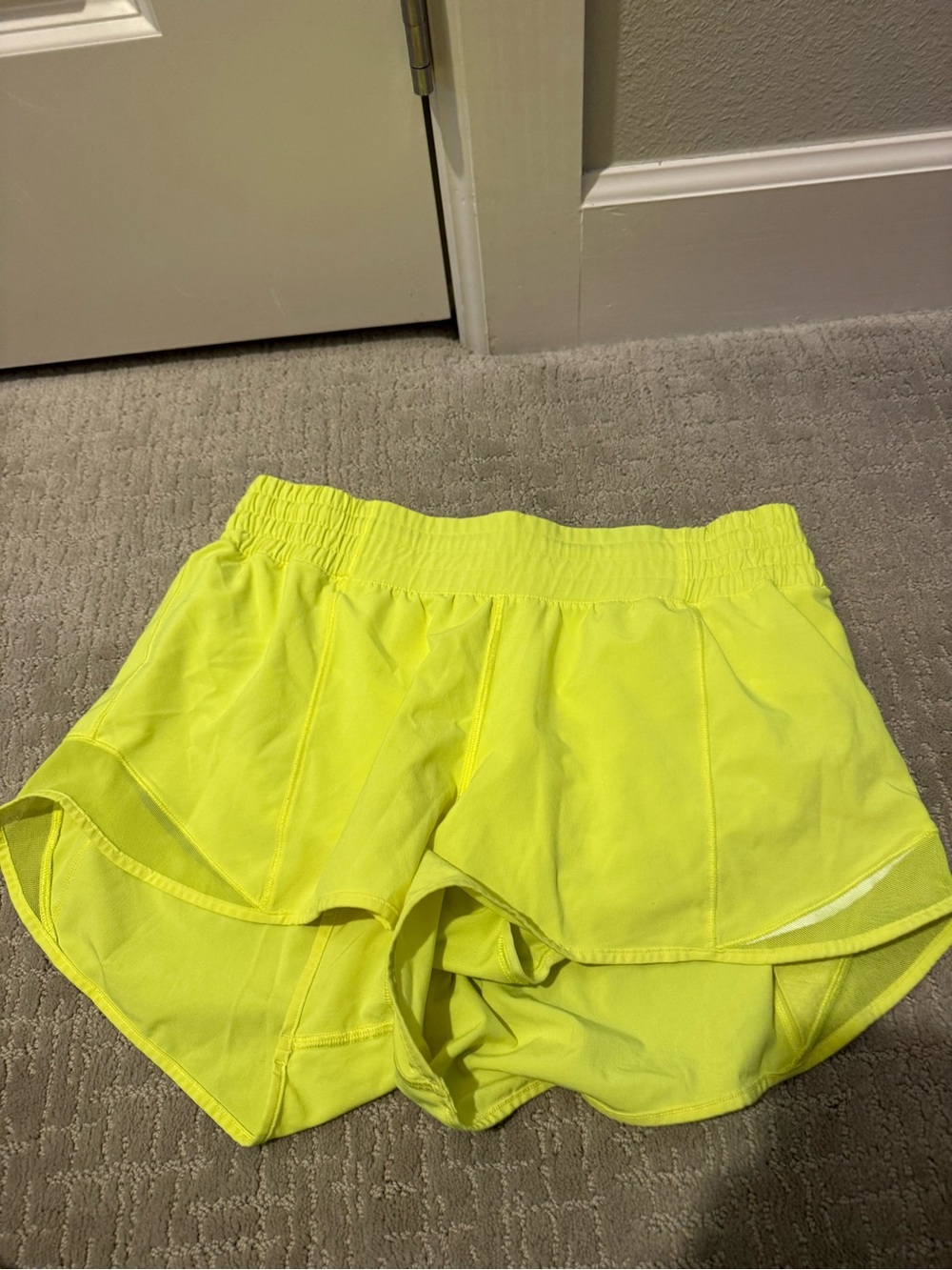 Women's lululemon Neon Yellow Active Shorts